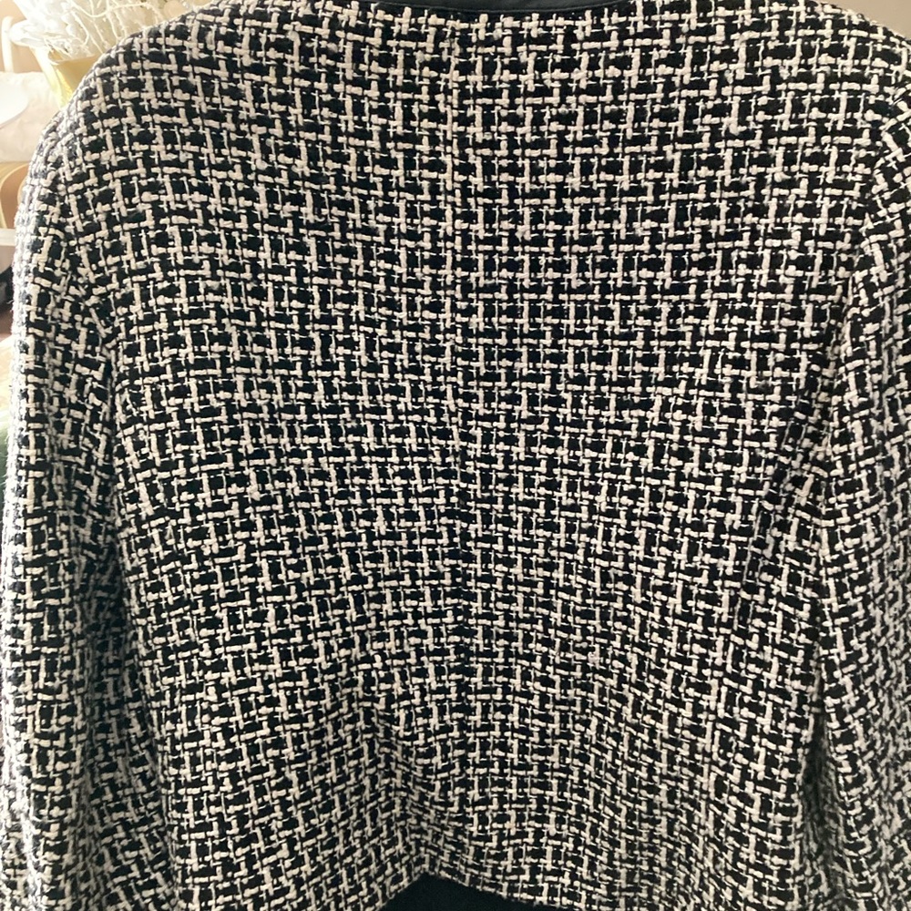 Suit With Skirt, Silk, Leather, Pendleton, 12p Ja… - image 4